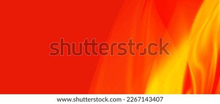 Red and yellow abstract background and  orange wave