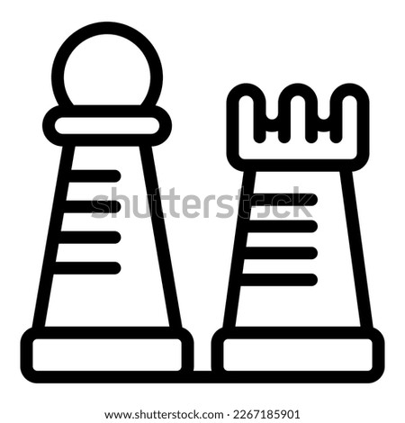 Chesse student club icon outline vector. Education study. Learn class