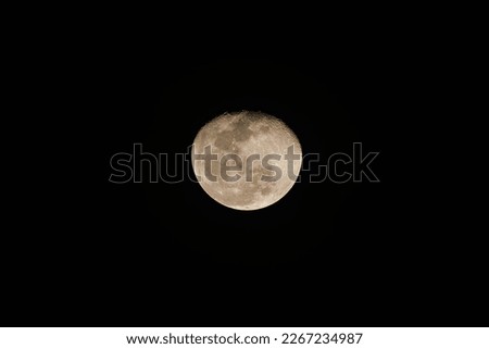 moon phase at the night sky