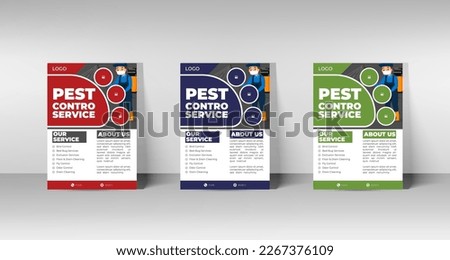  Professional Pest Control Services Flyer. A4 size and fully editable flyer design template