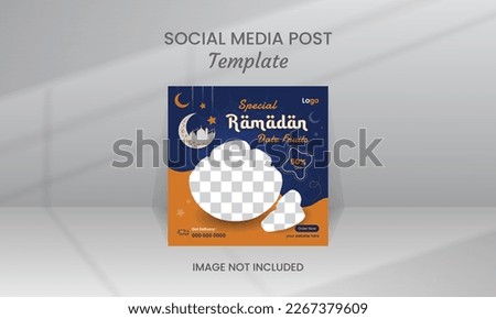 Ramadan special food social media post