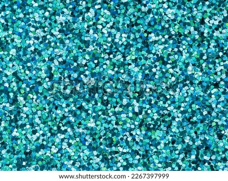 Blue, jade, navy multicolor holographic glitter texture. Design pattern of sparkling shiny glitter for decoration design of unusual, Christmas, New Year, 3d, xmas gift card or other holiday pictures.