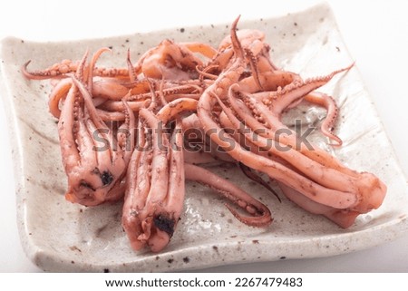Squid pickled in vinegar for snacks