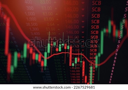 Stock market graph trading analysis investment financial, stock exchange financial or forex graph stock chart graph business crisis crash loss and grow up gain and profits win up trend growth money 