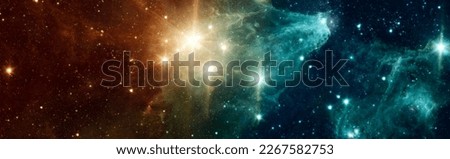Mystical beautiful space. Unforgettable diverse space background