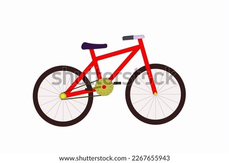 A simple red bicycle pattern Look good,nice to use
