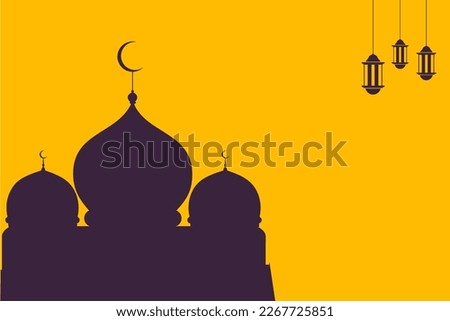 ramadan kareem islamic banner design with arabic lantern