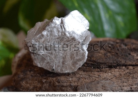 Mica mineral stone on collection  Royalty-Free Stock Photo #2267794609
