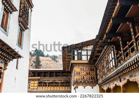 Rinpung Dzong known as to as Paro Dzong, is a large dzong Buddhist monastery and fortress 