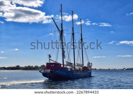 Tourist pirate boat at Malaga beach