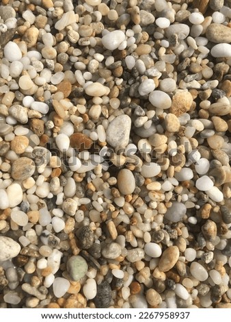 sea ​​pebbles on the coast of Greece