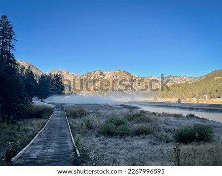 Chilly morning in Palisades Tahoe Royalty-Free Stock Photo #2267996595