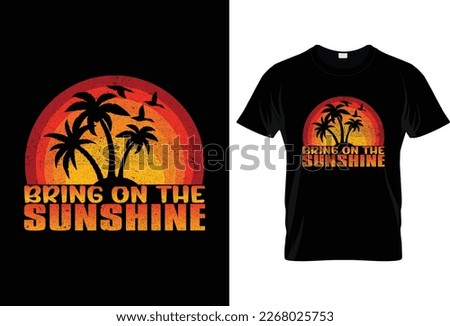 Summer T-shirt Design, Summer Design Idea