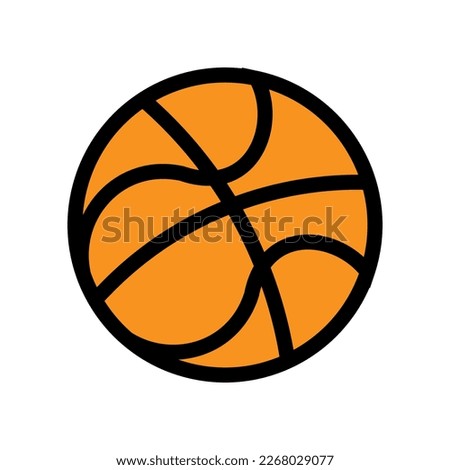 Basketball ball line icon isolated on white background. Black flat thin icon on modern outline style. Linear symbol and editable stroke. Simple and pixel perfect stroke illustration