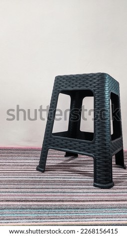 a photo of a chair in brown color is suitable to be used as an interior background
