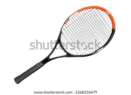 Tennis racket isolated on a white background.  Royalty-Free Stock Photo #2268226679