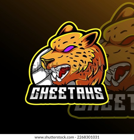 Cheetahs Volleyball Animal Mascot Sport Club Team Badge