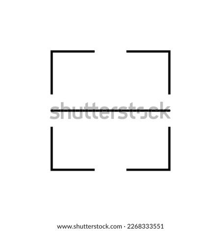 QR code scanner icon. Barcode scanning. Vector illustration isolated on white background.