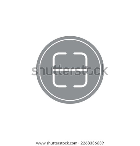 QR code scanner icon. Barcode scanning. Vector illustration isolated on white background.