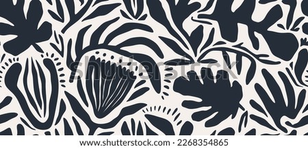 leaf pattern, leaves pattern, geometric pattern,  abstract pattern. vector illustration