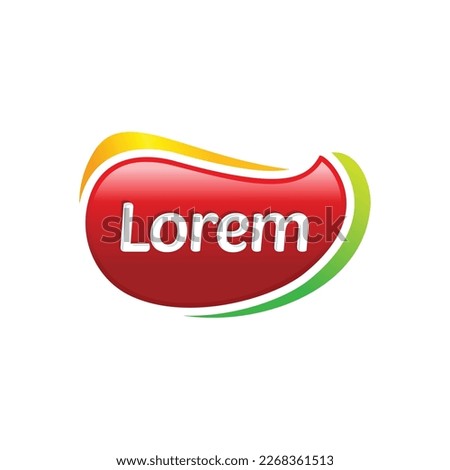 Food Product Label Logo Design