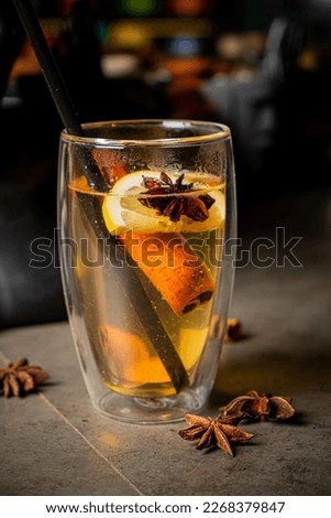 Christmas or New Year hot winter drink