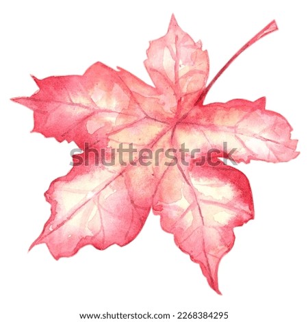 Watercolor autumn clip art set 