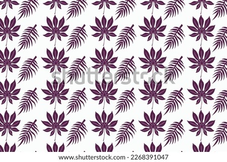 Seamless minimalist Tropical pattern design for background