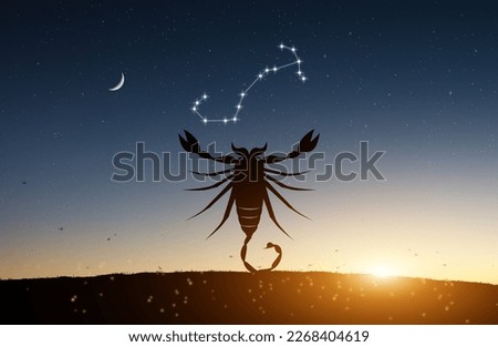 scorpio constellation sunset dusk beautiful scenery