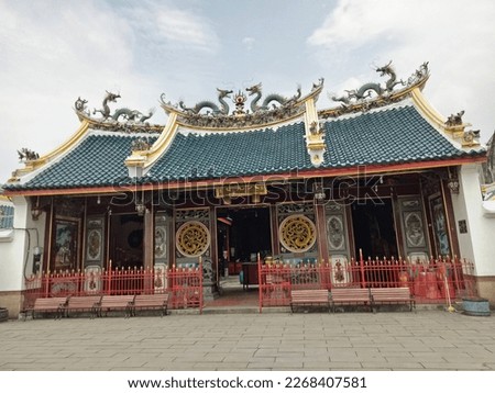 Enjoying the Beauty of Tay Kak Sie Temple Semarang in the Afternoon Royalty-Free Stock Photo #2268407581