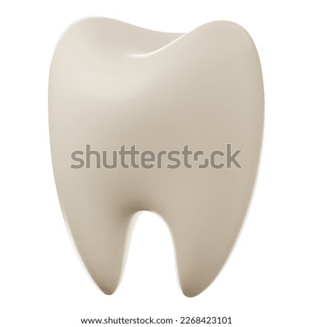 Premium medical tooth icon 3d rendering on white isolated background