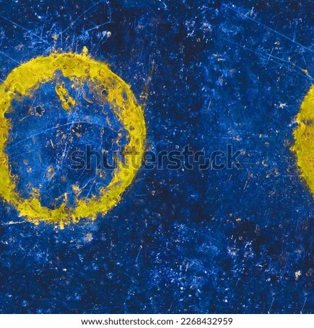 Blue seamless grunge texture. Abstract chaotic background. Sample for creating a large seamless surface