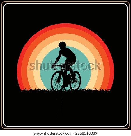 mountain bike t-shirt design Bicycle t-shirt design vector