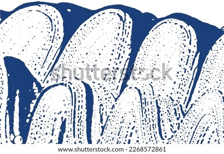 Grunge texture. Distress indigo rough trace. Divine background. Noise dirty grunge texture. Shapely artistic surface. Vector illustration.