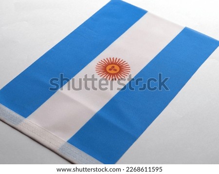 The national flag of Argentina
