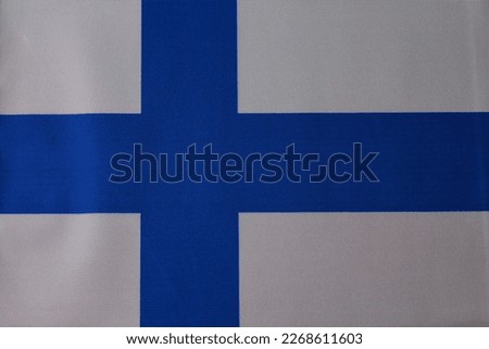 The national flag of Finland