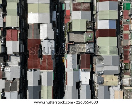 Aerial view of Taipei city. Taiwan.