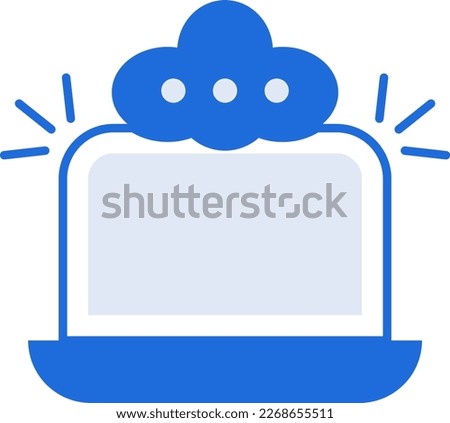 Technology technology icon collection with blue outline style. Concept, digital, data, abstract, network, internet, tech. Vector Illustration