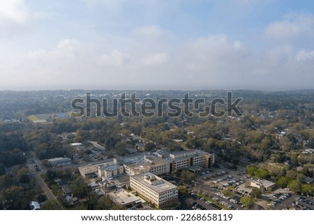 Aerial view of Thomas Hospital in Fairhope, Alabama 