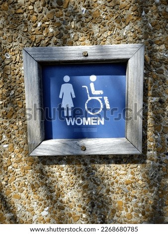 Park Bathroom Women's Restroom Sign
