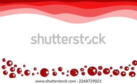 White Abstract background with red liquid and red bubbles. Perfect for book covers, website wallpapers, posters, banners, advertisements