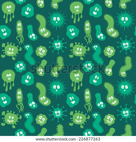 Bacteria / Germs repeat pattern