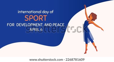 International day of Sport for Development and Peace vector illustration. Suitable for Poster, Banners, campaign and greeting card.