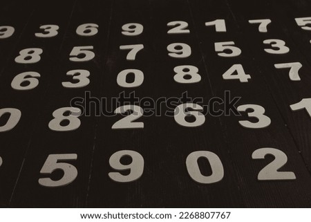 Numbers texture abstraction. Global economy crisis concept. Finance data or education concept. 