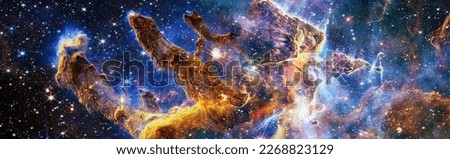 High quality space background. Elements of this image