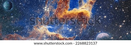 High quality space background. Elements of this image
