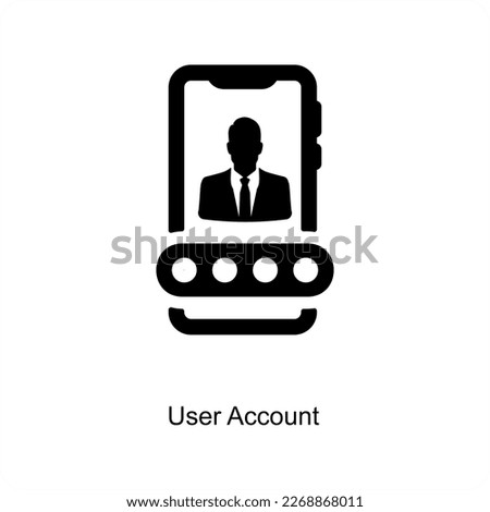 User Account and lock icon concept