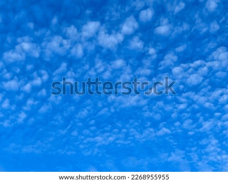 Blue sky with white cloudy as natural background