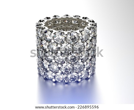 Luxury ring with diamond. Jewelry background