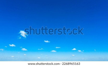 clouds in the blue sky